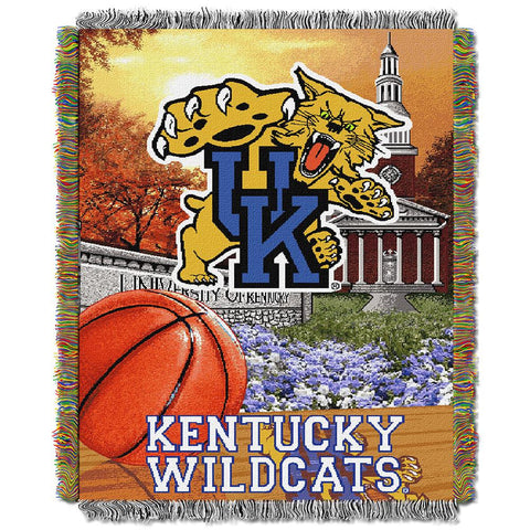 Kentucky Wildcats NCAA Woven Tapestry Throw (Home Field Advantage) (48x60)
