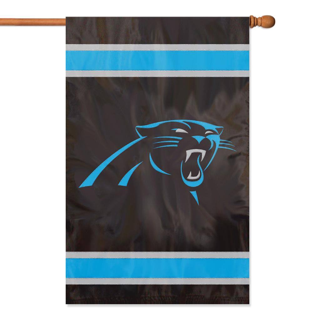 Carolina Panthers NFL Applique Banner Flag (44x28)