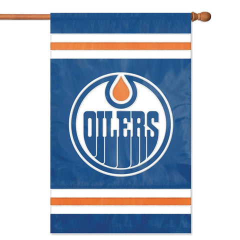 Edmonton Oilers NHL Applique Banner Flag