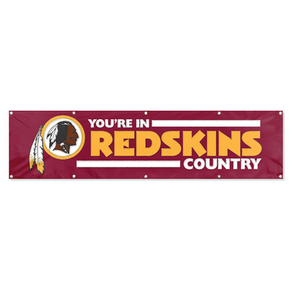 Washington Redskins NFL Applique & Embroidered Party Banner (96x24)