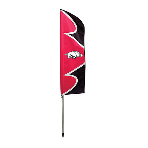 Arkansas Razorbacks NCAA Swooper Flag w- Pole