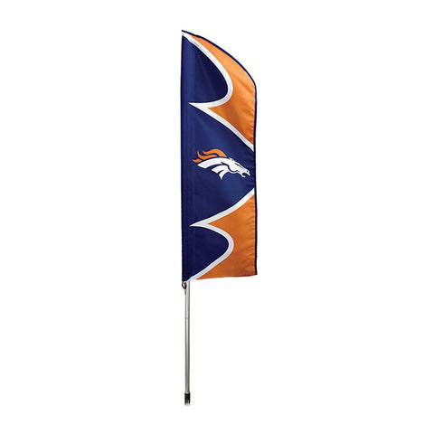 Denver Broncos NFL Swooper Flag w- Pole