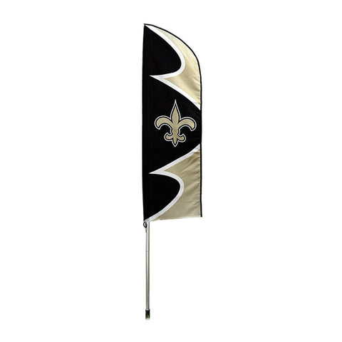 New Orleans Saints NFL Swooper Flag w- Pole