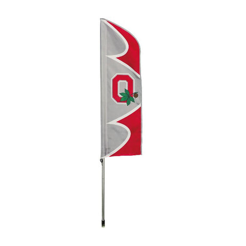 Ohio State Buckeyes NCAA Swooper Flag w- Pole