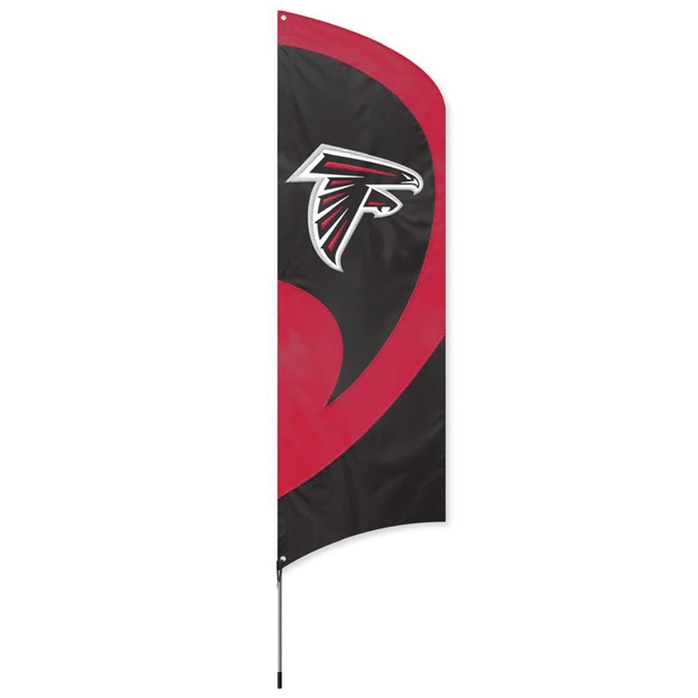 Atlanta Falcons NFL Applique & Embroidered Tall Team Flag (102x30)