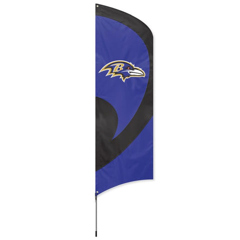 Baltimore Ravens NFL Applique & Embroidered Tall Team Flag (102x30)