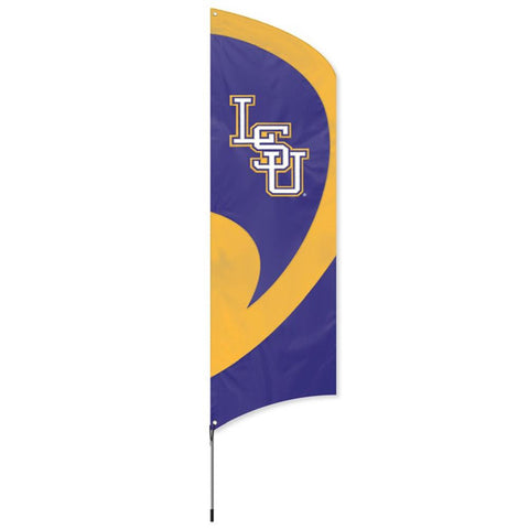 LSU Tigers NCAA Applique & Embroidered Tall Team Flag (102x30)