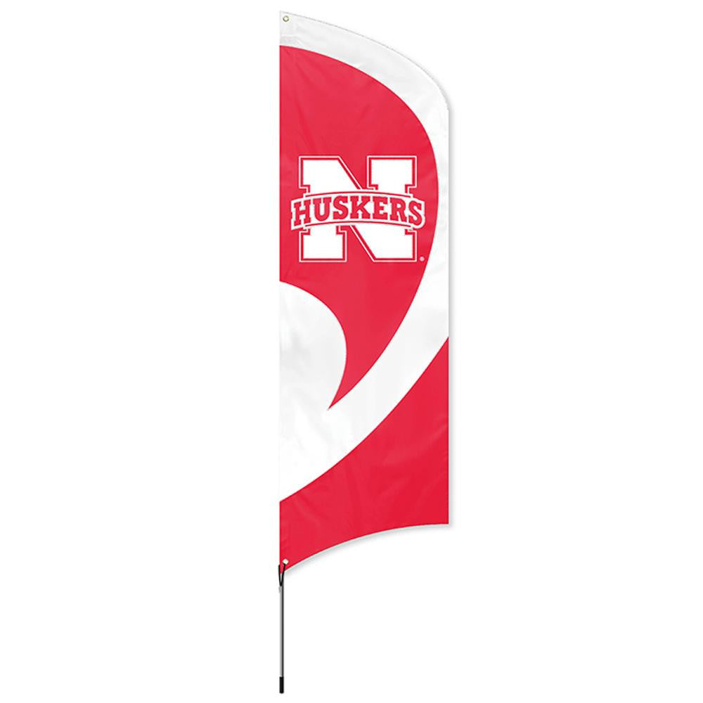 Nebraska Cornhuskers NCAA Applique & Embroidered Tall Team Flag (102x30)