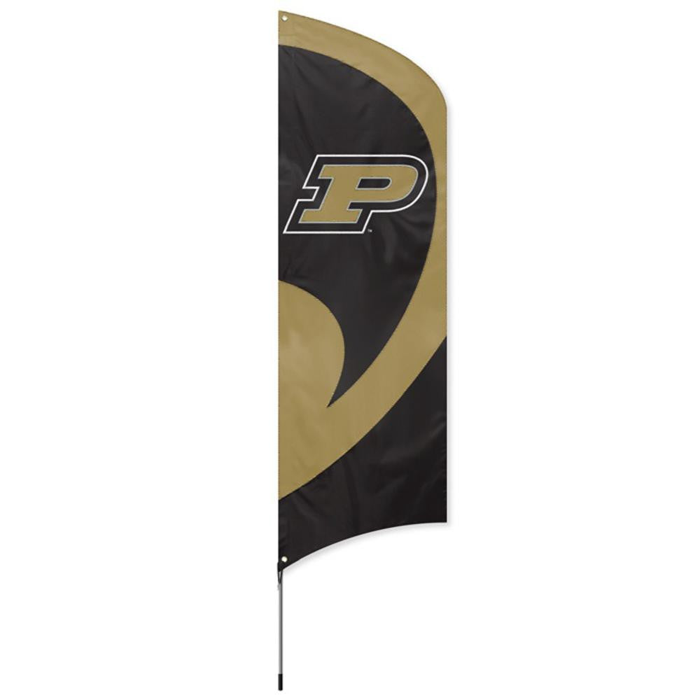 Purdue Boilermakers NCAA Applique & Embroidered Tall Team Flag (102x30)