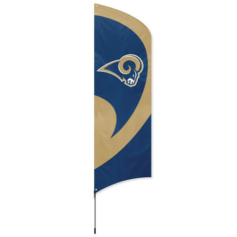 Los Angeles Rams NFL Applique & Embroidered Tall Team Flag (102x30)