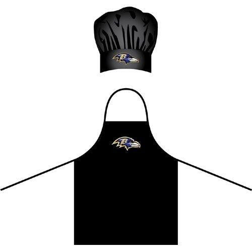 Baltimore Ravens NFL Barbeque Apron and Chef's Hat