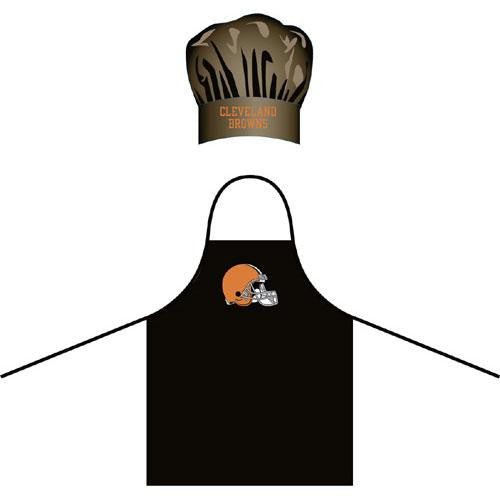 Cleveland Browns NFL Barbeque Apron and Chef's Hat