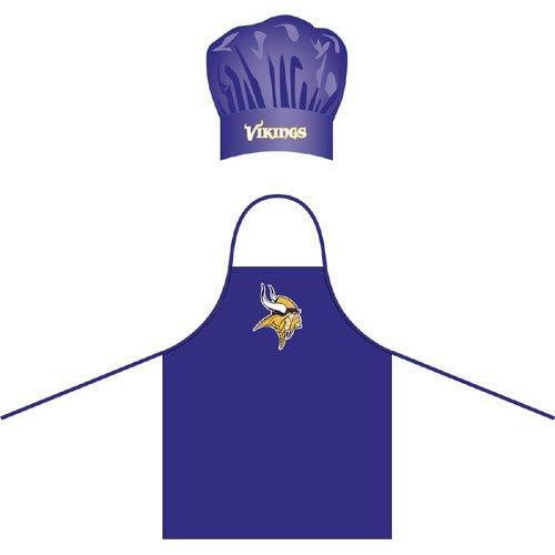 Minnesota Vikings NFL Barbeque Apron and Chef's Hat