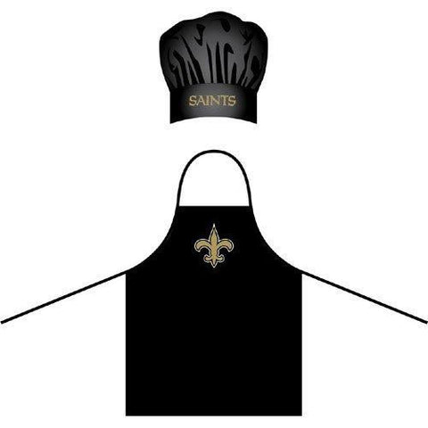 New Orleans Saints NFL Barbeque Apron and Chef's Hat