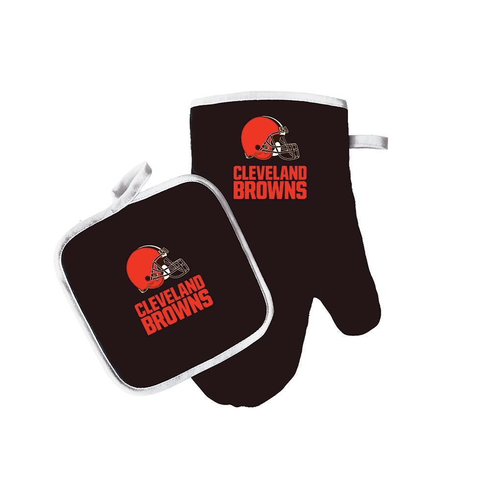 Cleveland Browns NFL Oven Mitt and Pot Holder Set