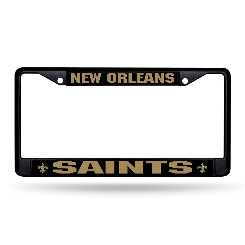 New Orleans Saints NFL Black (Metal) Lincense Plate Frame