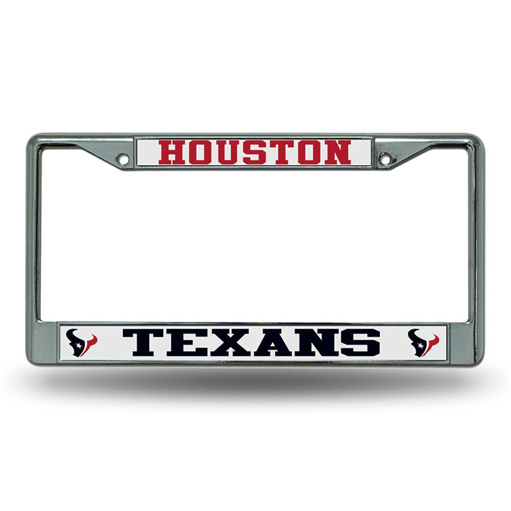 Houston Texans NFL Chrome License Plate Frame