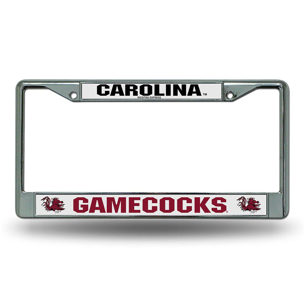 South Carolina Gamecocks NCAA Chrome License Plate Frame