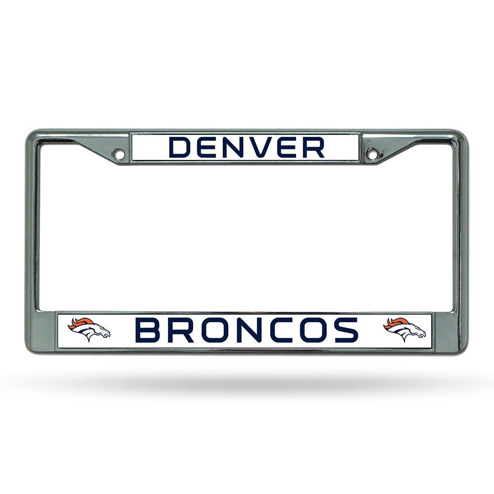 Denver Broncos NFL Chrome License Plate Frame