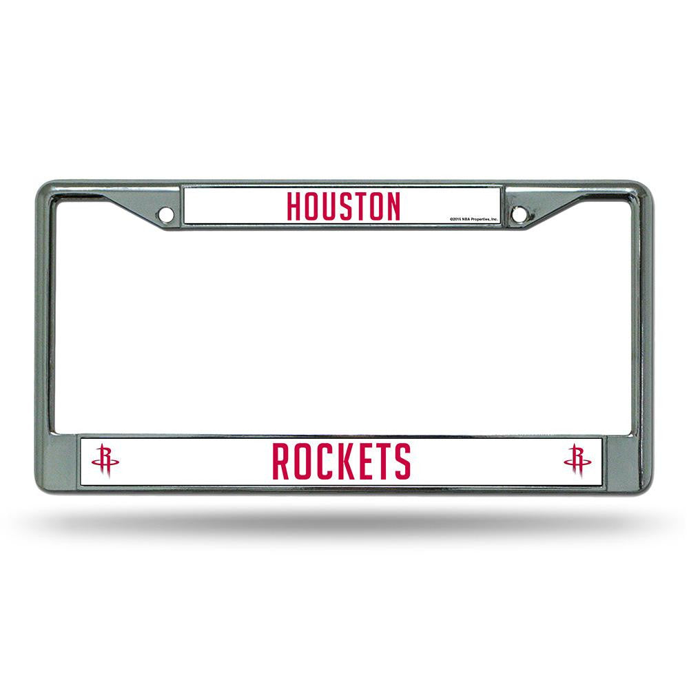 Houston Rockets NBA Chrome License Plate Frame