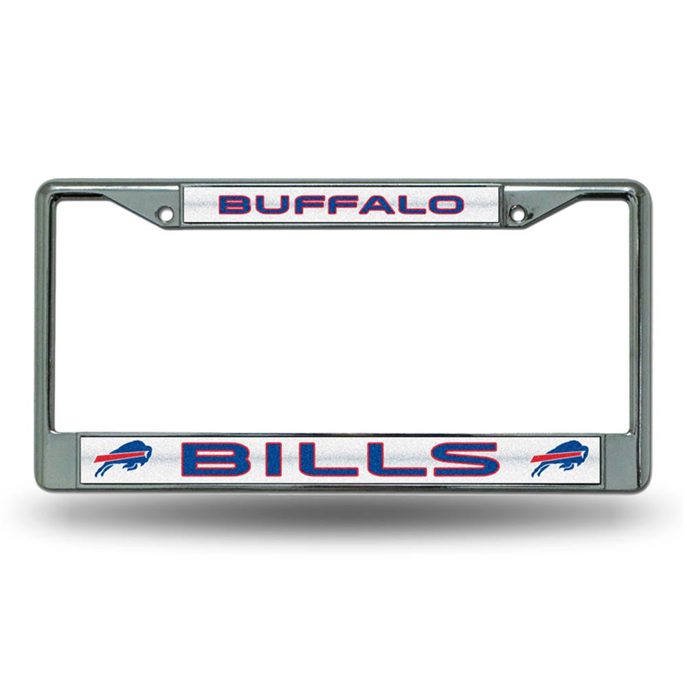 Buffalo Bills NFL Bling Glitter Chrome License Plate Frame