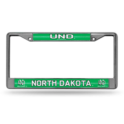 North Dakota Fighting Sioux NCAA Bling Glitter Chrome License Plate Frame