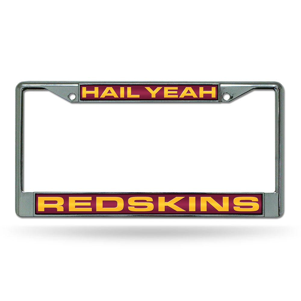 Washington Redskins NFL Chrome Laser Cut License Plate Frame