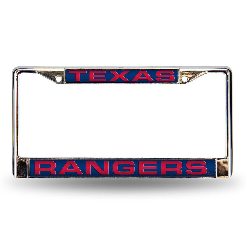 Texas Rangers MLB Laser Chrome Frame