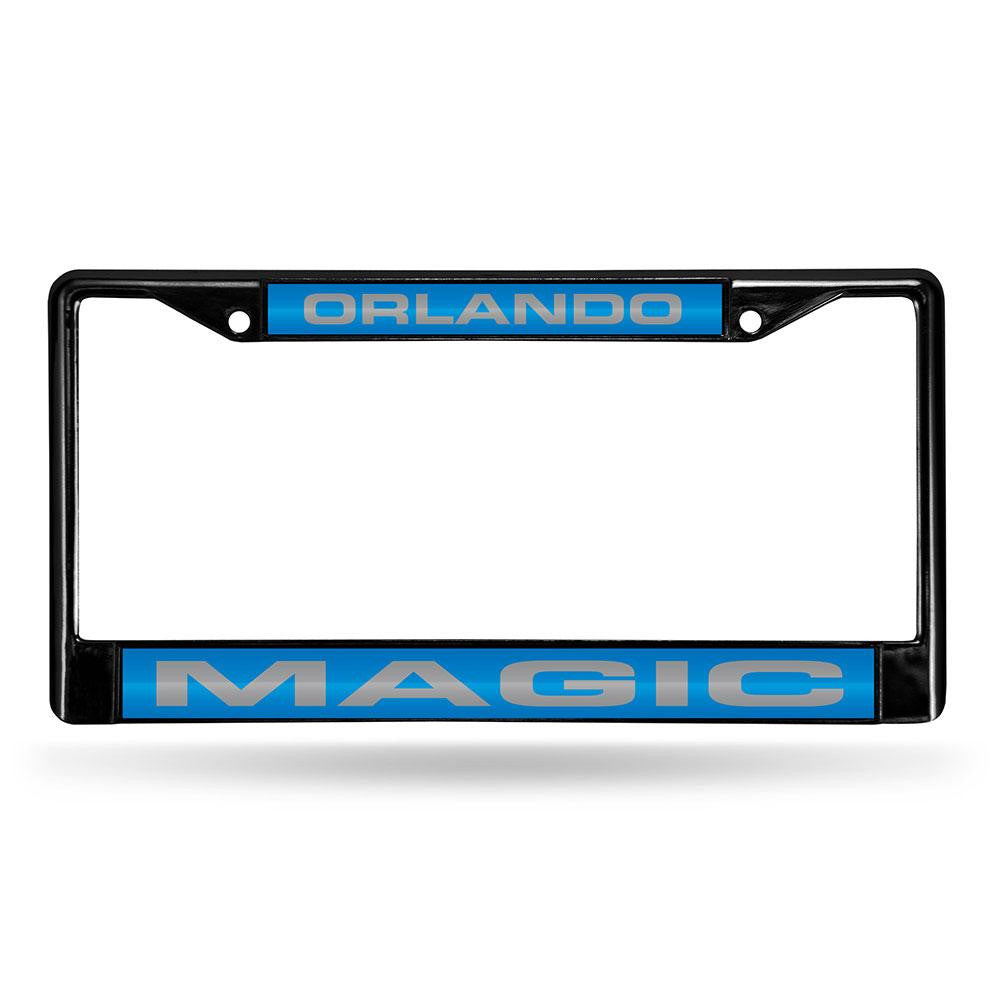 Orlando Magic NBA Black Chrome Laser Cut License Plate Frame