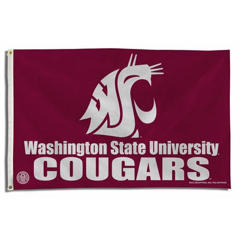 Washington State Cougars NCAA 3x5 Flag