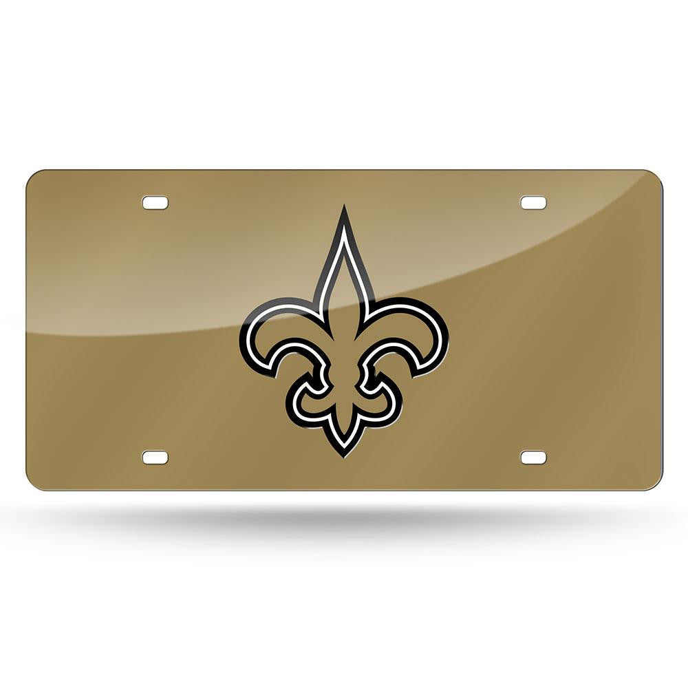 New Orleans Saints NFL Laser Cut License Plate Cover Colored