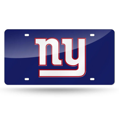 New York Giants NFL Laser Cut License Plate Cover Colored