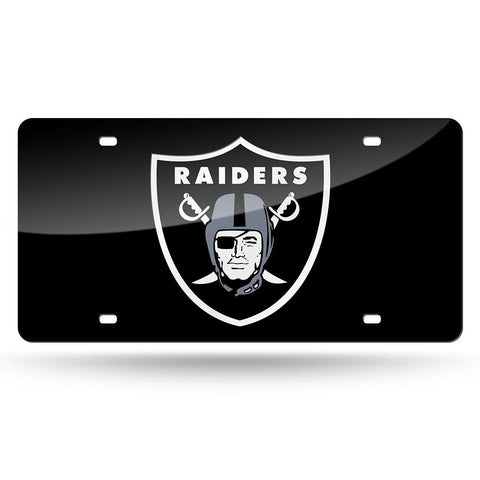 Oakland Raiders NFL Laser Cut License Plate Cover Colored