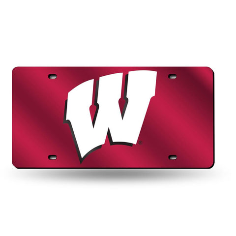 Wisconsin Badgers NCAA Laser Cut License Plate Tag