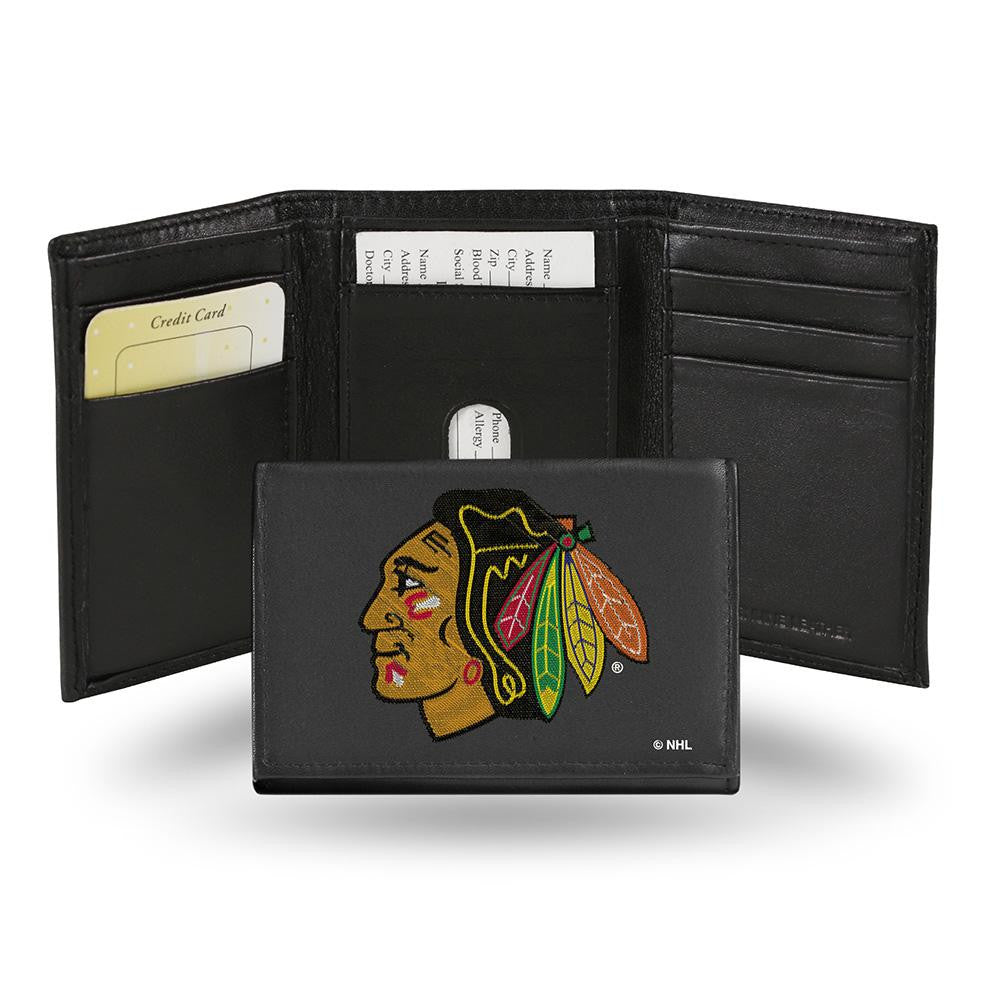 Chicago Blackhawks  Embroidered Trifold Wallet