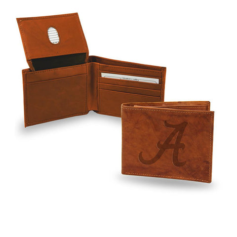 Alabama Crimson Tide  Embossed Leather Billfold