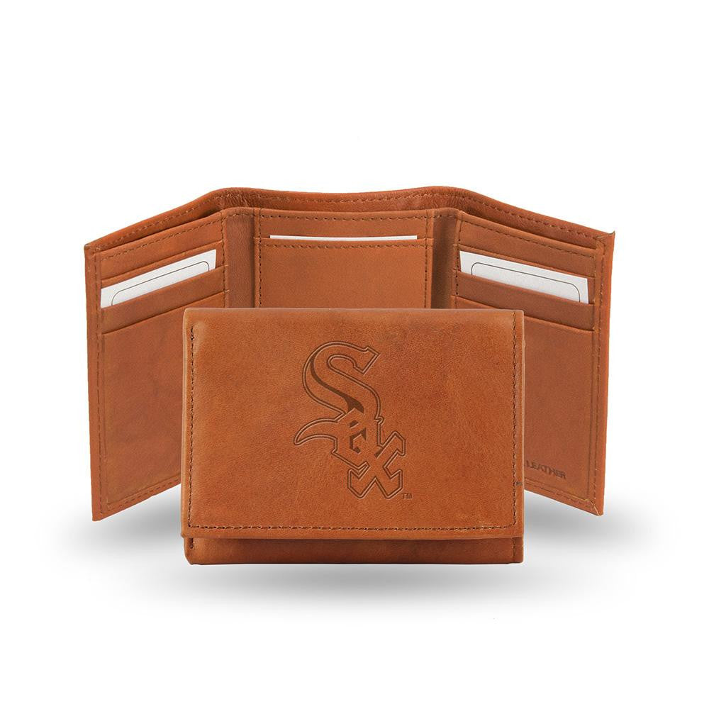 Chicago White Sox  Tri-Fold Wallet (Pecan Cowhide)