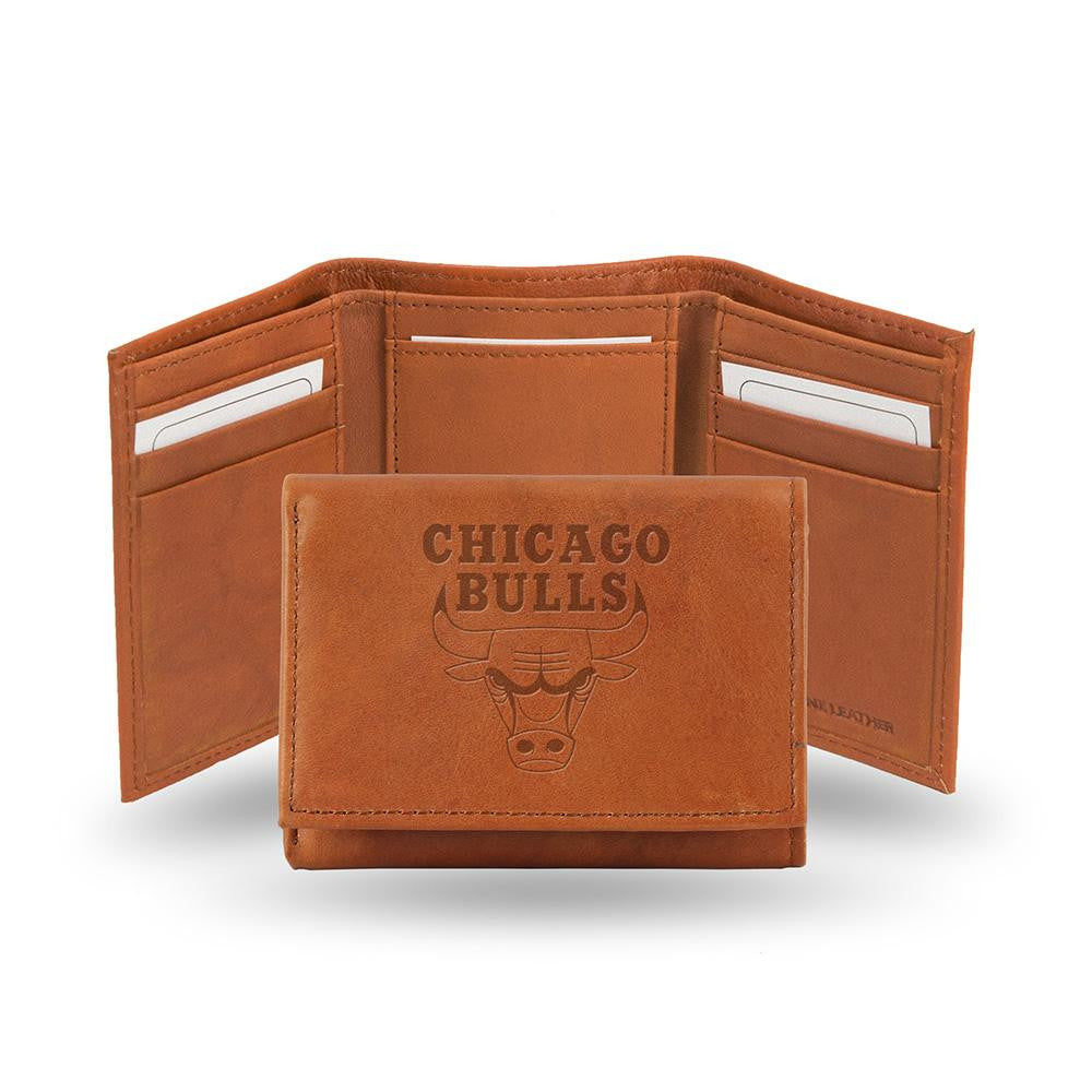 Chicago Bulls  Tri-Fold Wallet (Pecan Cowhide)