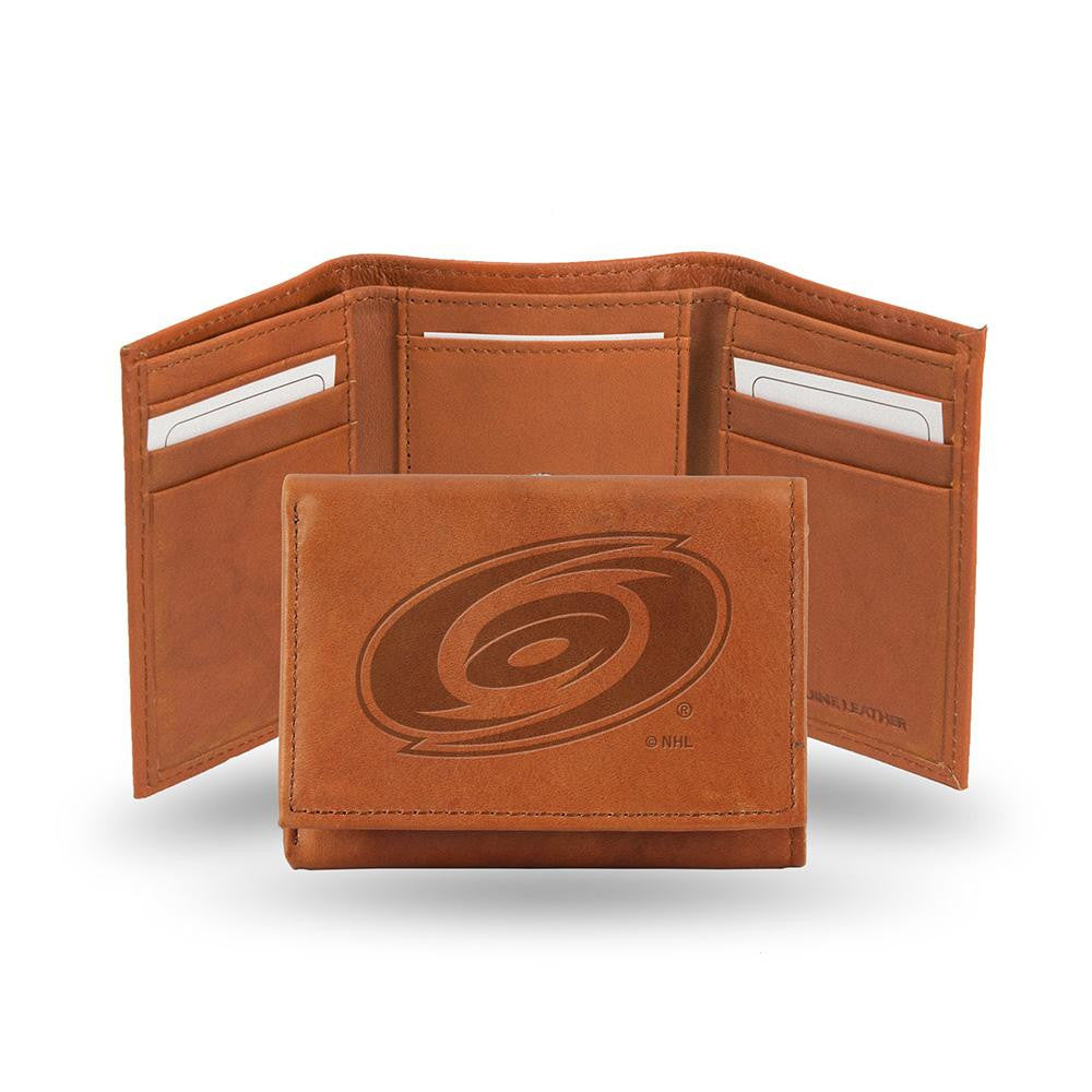 Carolina Hurricanes  Tri-Fold Wallet (Pecan Cowhide)