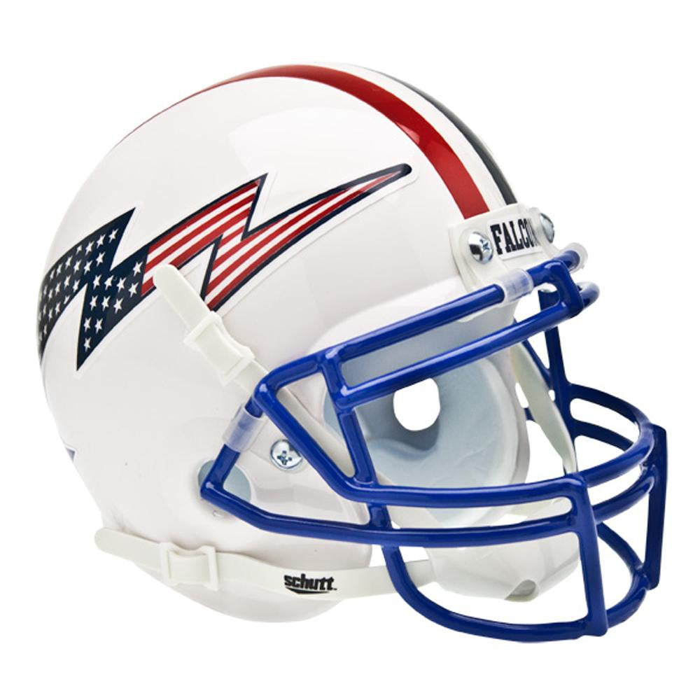 Air Force Falcons NCAA Authentic Mini 1-4 Size Helmet (Alternate White 3)