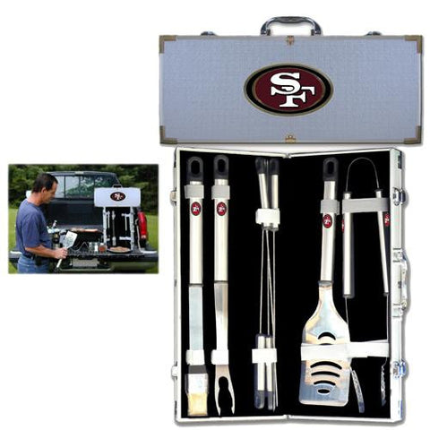 San Francisco 49ers NFL 8pc BBQ Tools Set