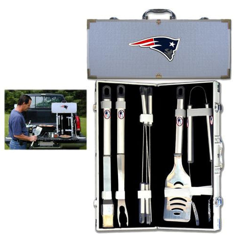 New England Patriots NFL 8pc BBQ Tools Set