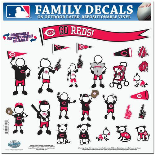 Cincinnati Reds MLB Family Car Decal Set (Large)