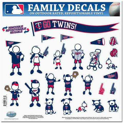 Minnesota Twins MLB Family Car Decal Set (Large)