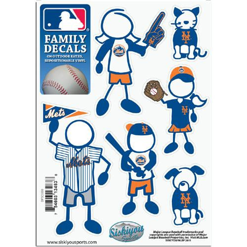 New York Mets MLB Family Car Decal Set (Small)