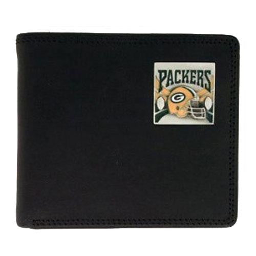 Green Bay Packers NFL Licensed Bi-Fold Leather Wallet