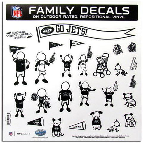 New York Jets NFL Family Car Decal Set (Large)