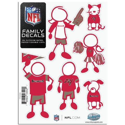 Tampa Bay Buccaneers NFL Family Car Decal Set (Small)