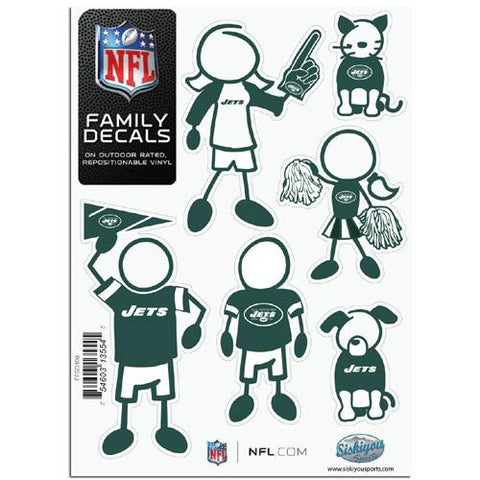 New York Jets NFL Family Car Decal Set (Small)