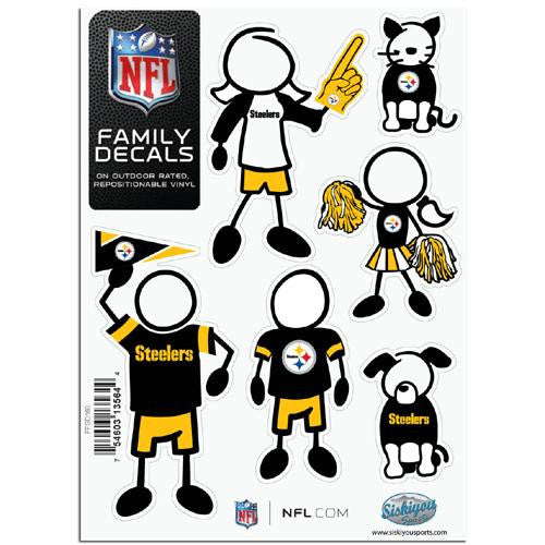 Pittsburgh Steelers NFL Family Car Decal Set (Small)